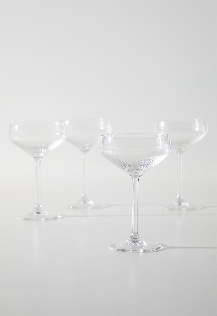 Excellent Houseware - Dip cocktail glasses set of 4 - Clear