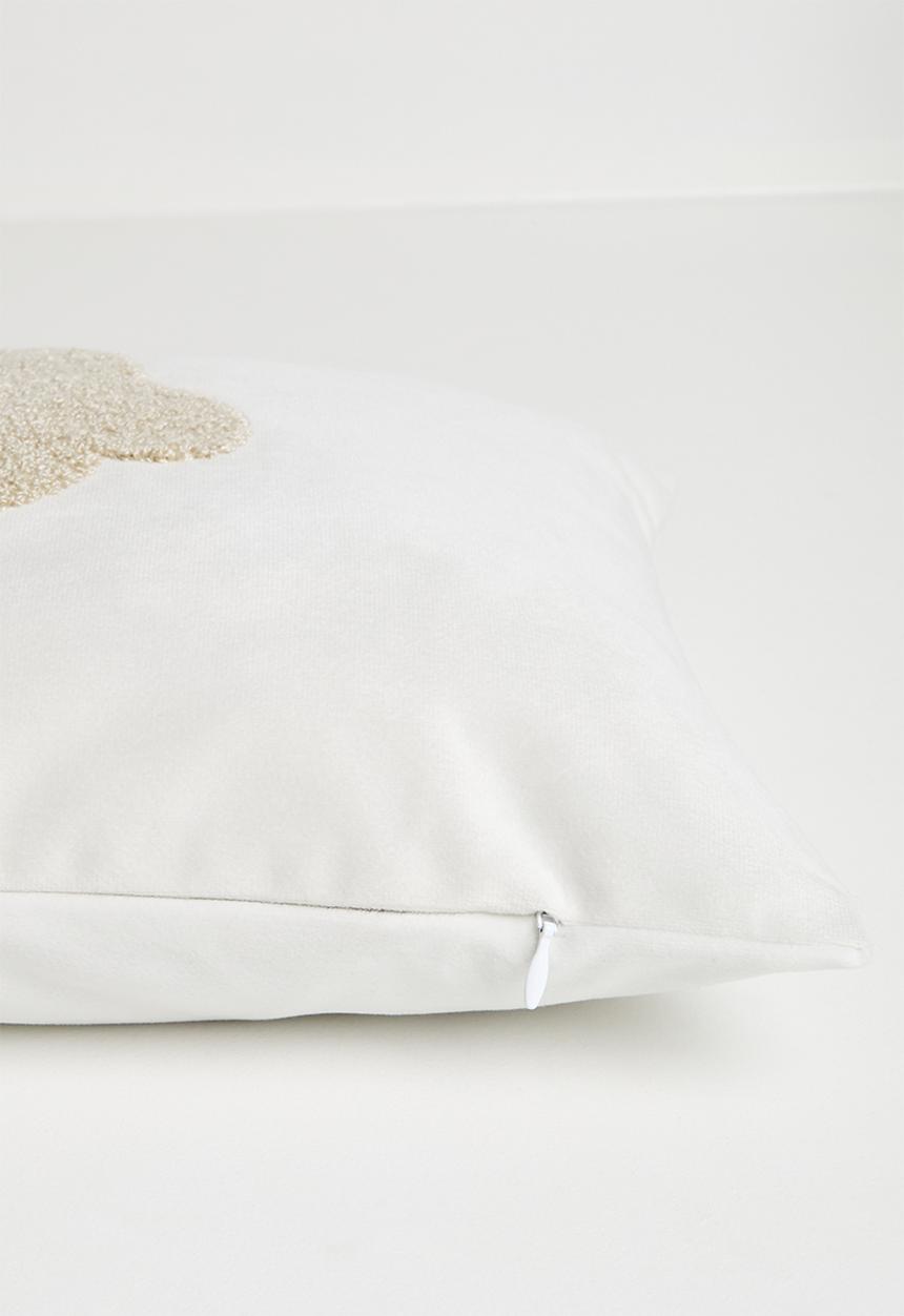 Pop Candy - Textured sheep placement cushion cover - off white