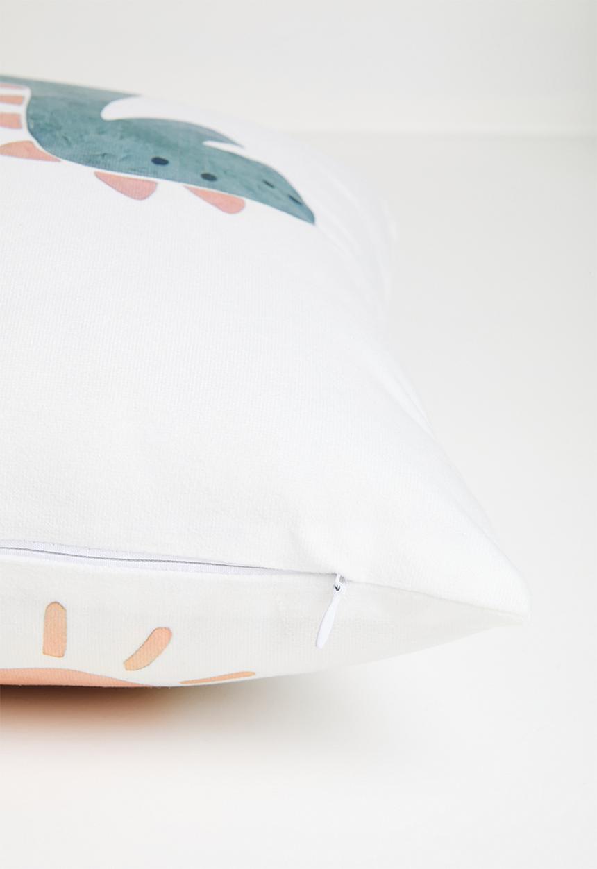 Pop Candy - Sun and dino cushion cover - off white