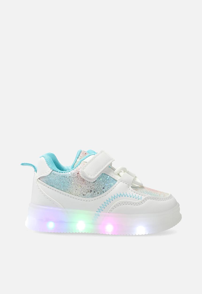 Pop Candy - Light-up sneakers with adjustable fasteners - blue/white