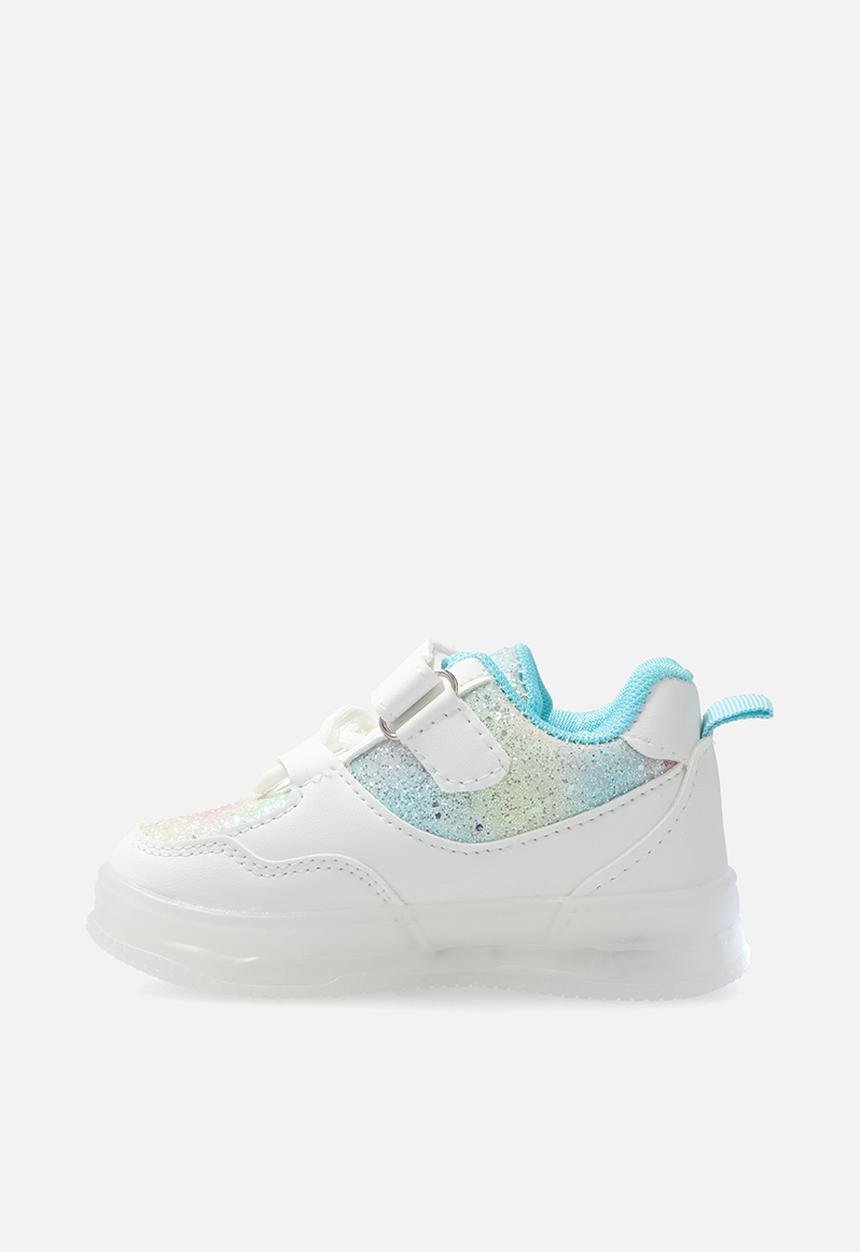 Pop Candy - Light-up sneakers with adjustable fasteners - blue/white