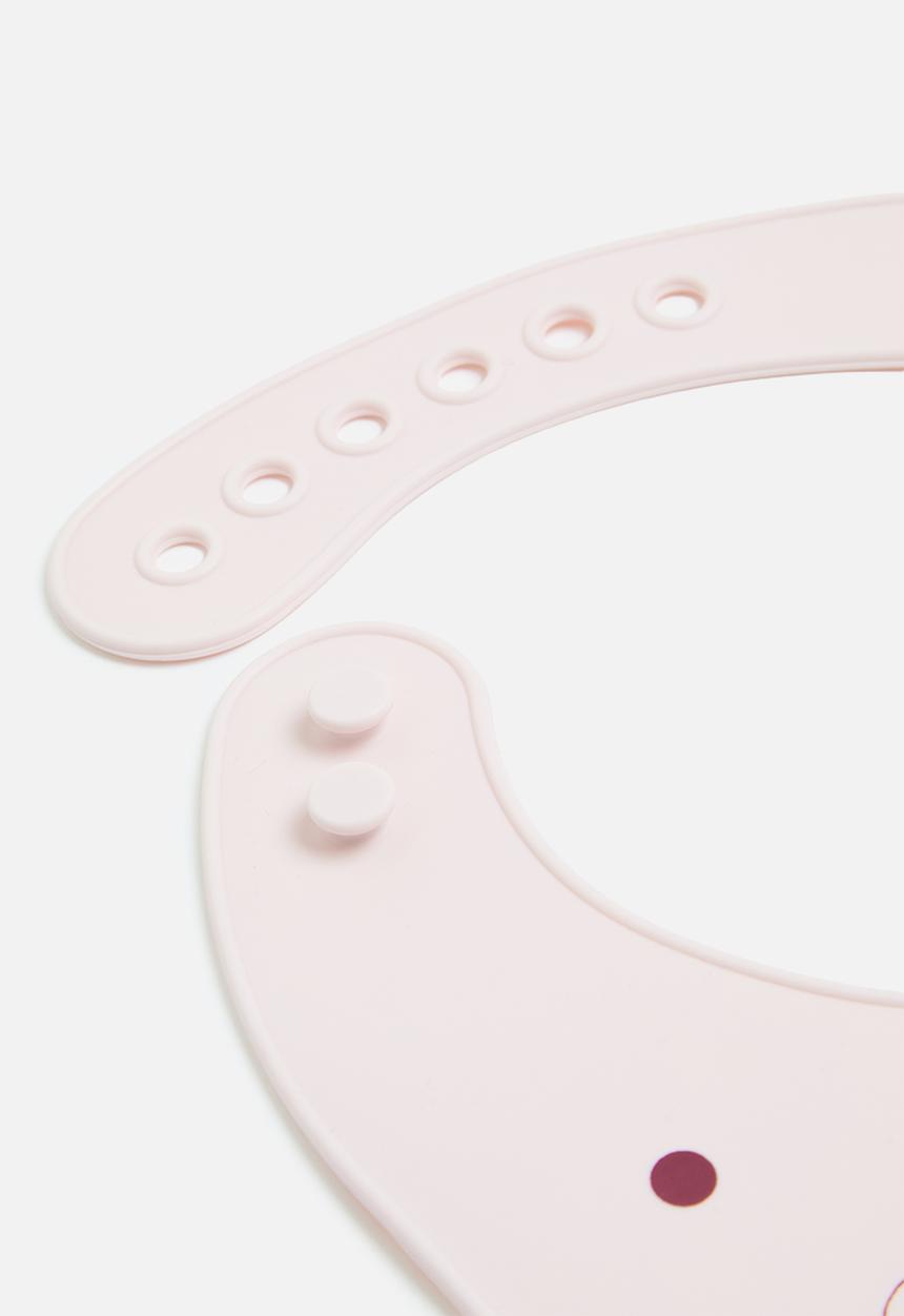 Pop Candy - 2 pack silicone bibs - pink/multi