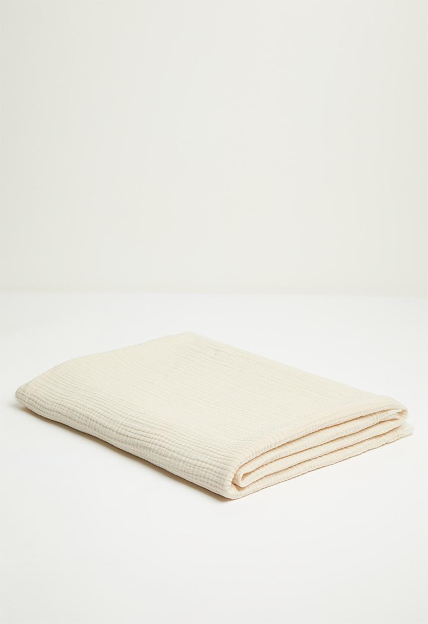 Pop Candy - Muslin throw - magnolia white