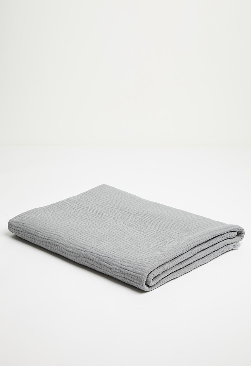 Pop Candy - Muslin throw - grey
