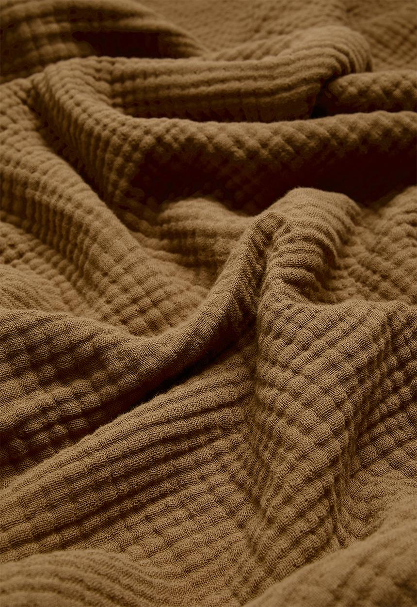 Pop Candy - Muslin throw - bitter brown