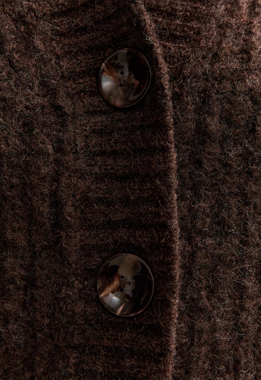 New Look - Cable cardigan - dk brown