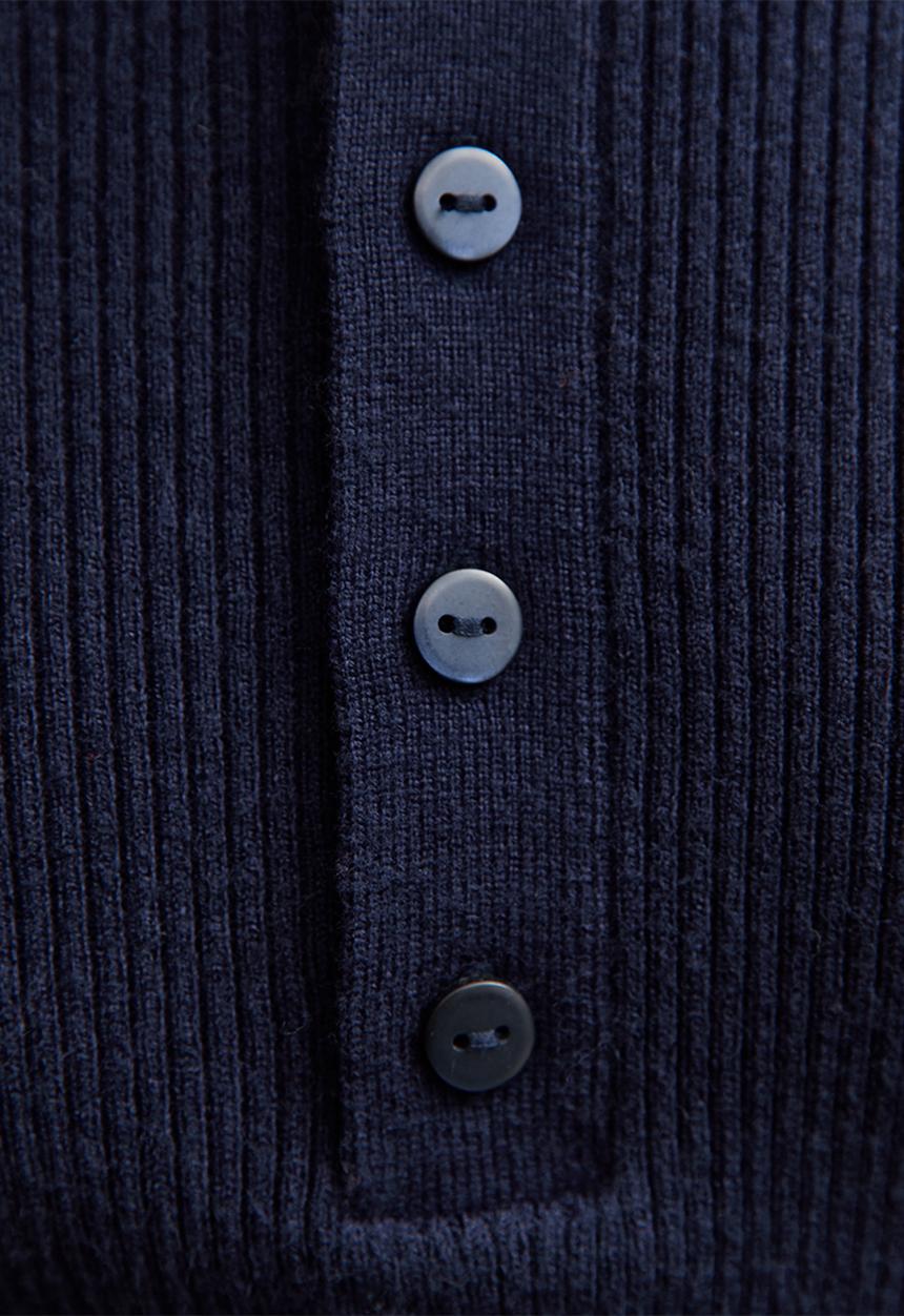New Look - Mock shell collar henly - navy