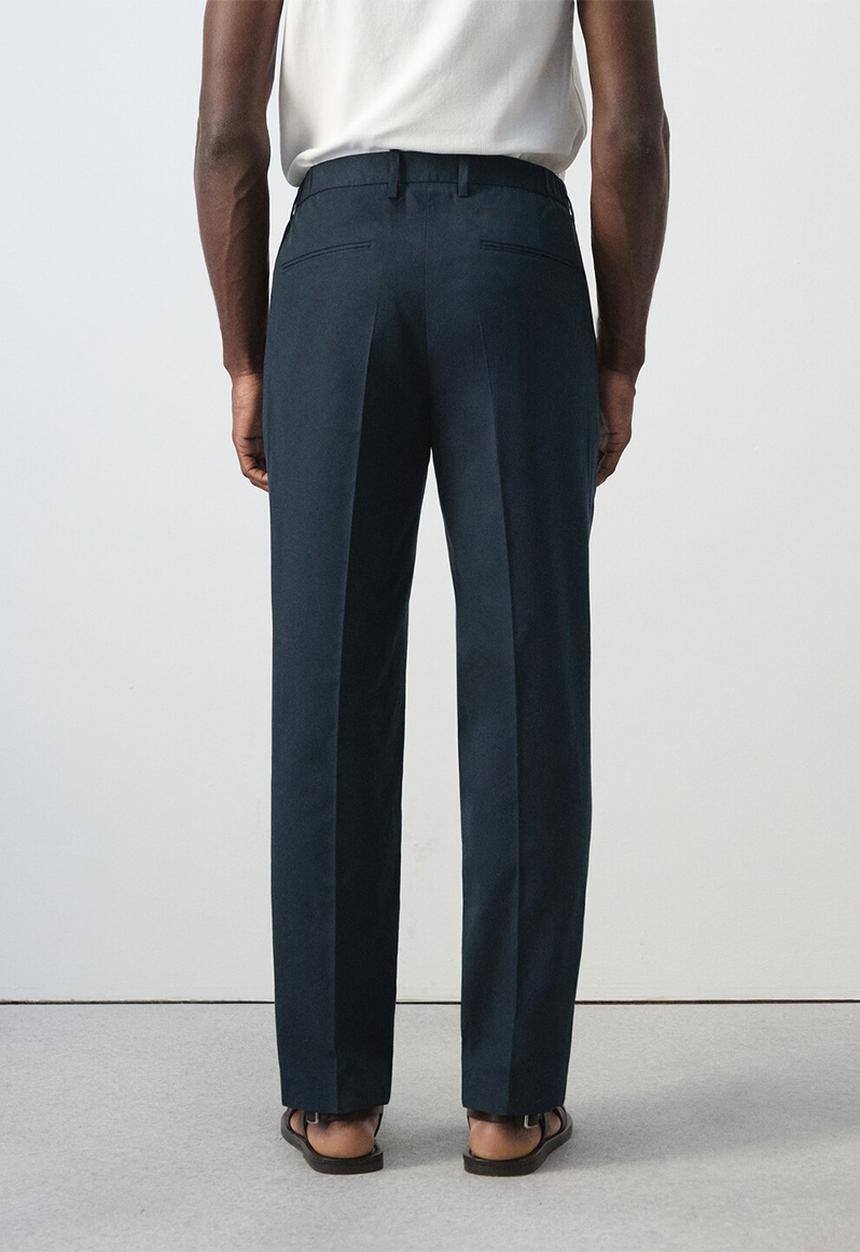 MANGO - Trousers Delave - Navy