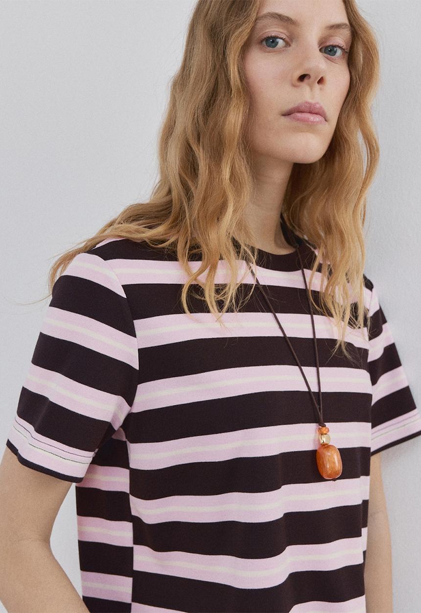 MANGO - T-shirtdolly - brown