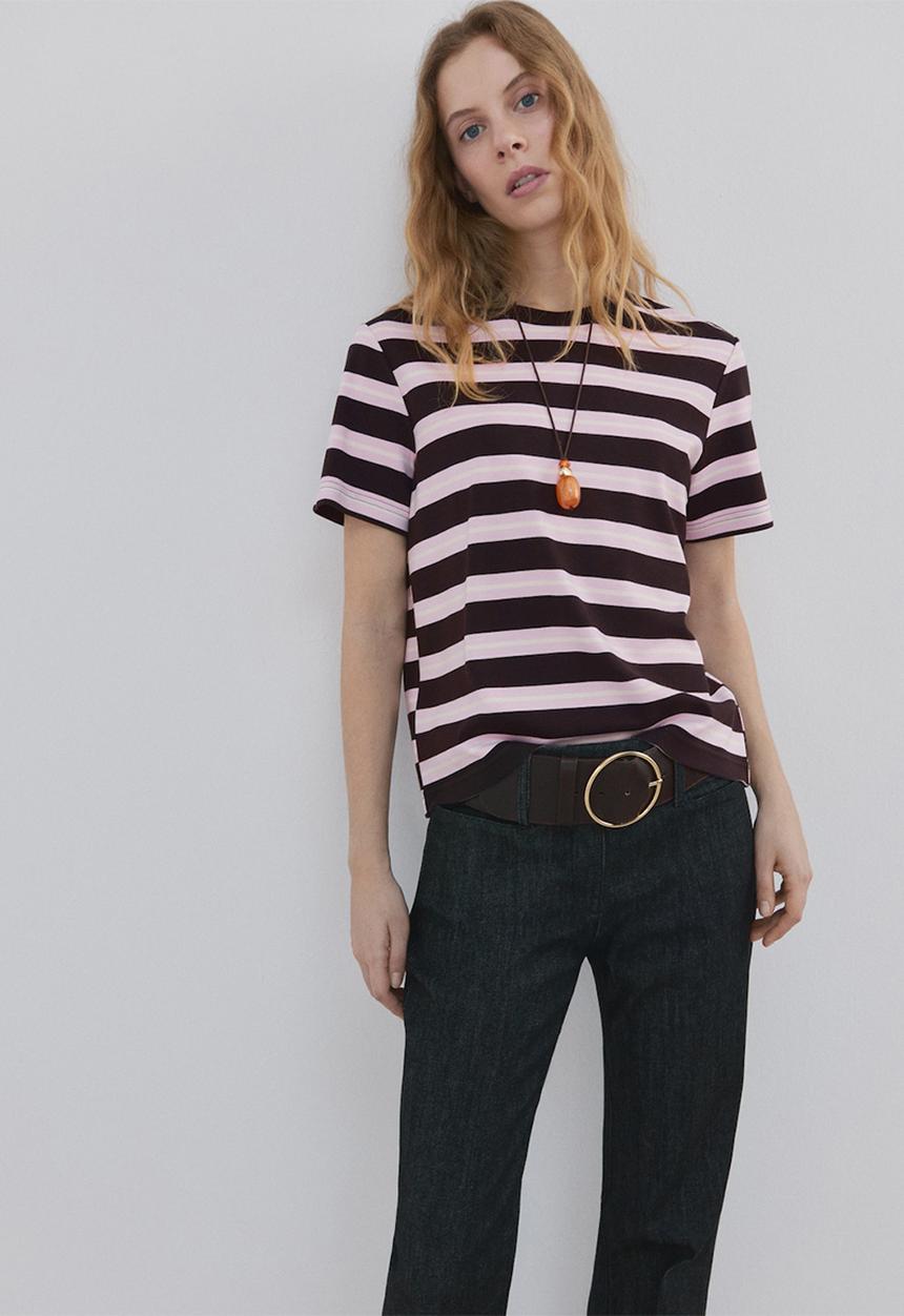 MANGO - T-shirtdolly - brown