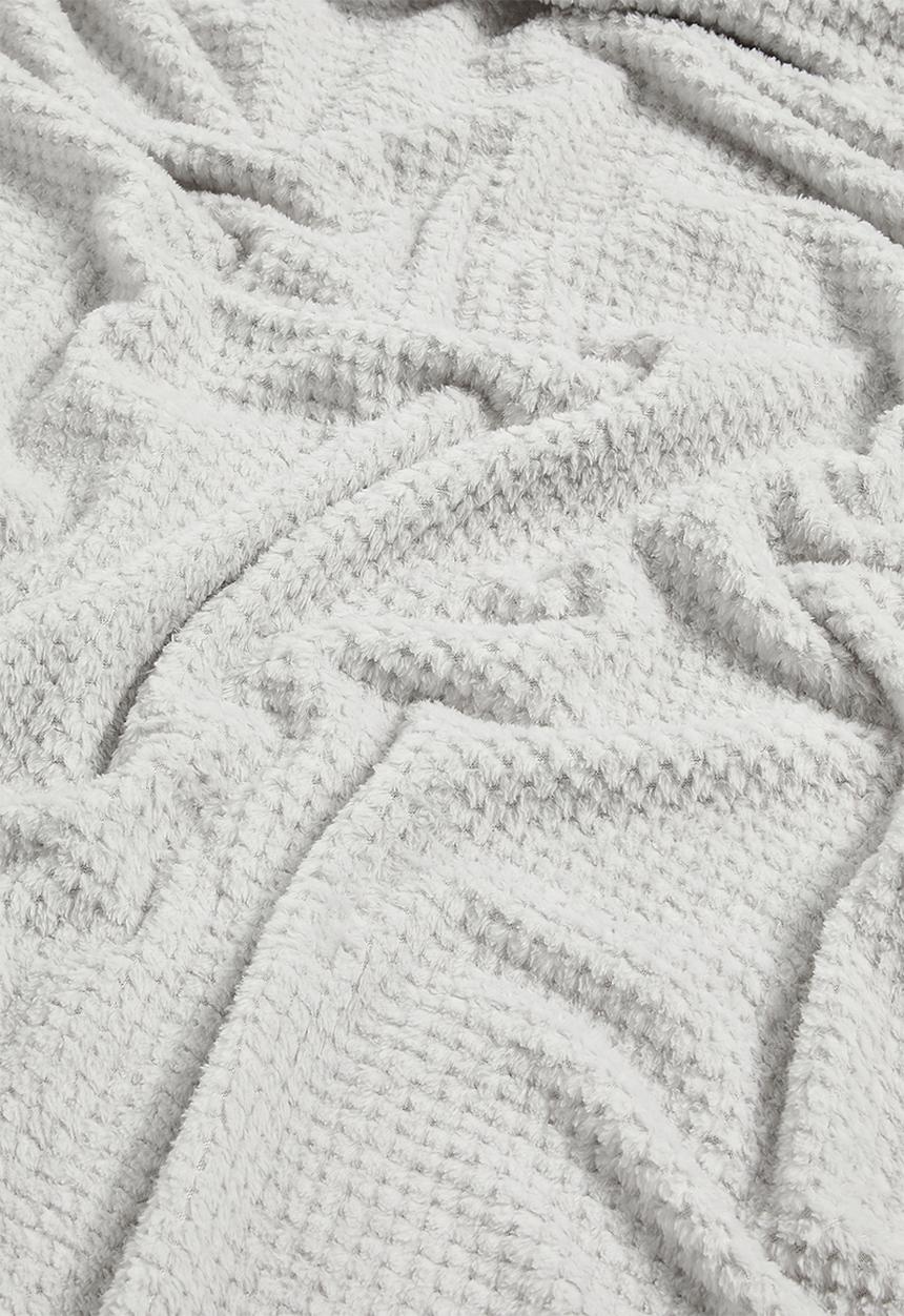 Horrockses - Avedon Waffle  Bed Blanket - Silver