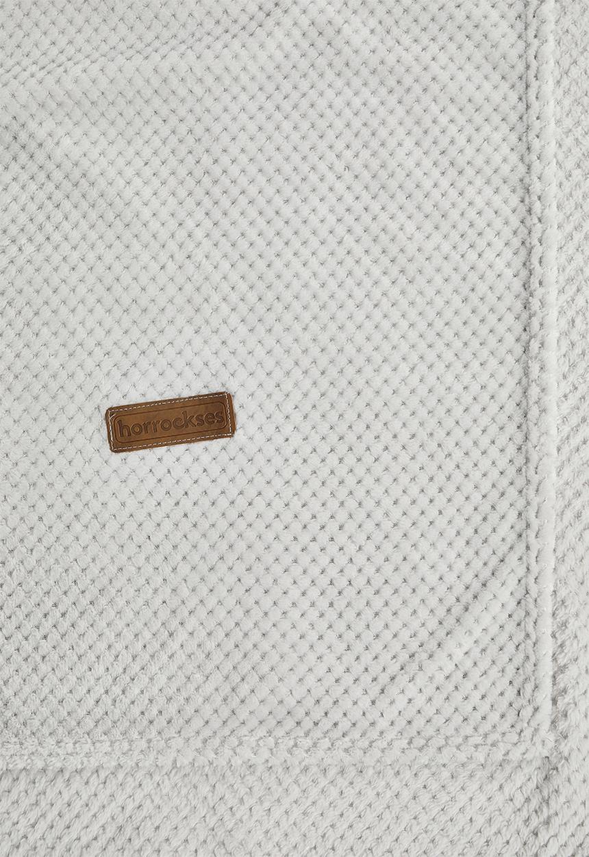 Horrockses - Avedon Waffle  Bed Blanket - Silver