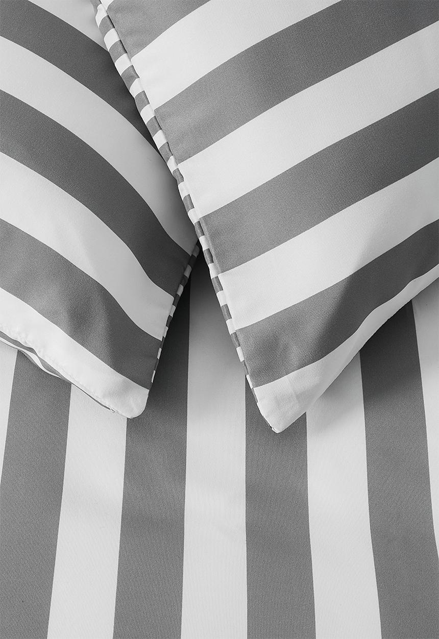 Sixth Floor - Stripe duvet cover - Grey