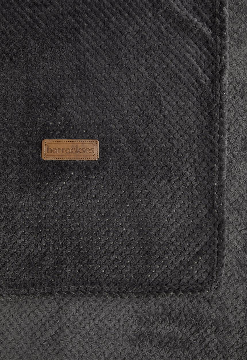 Horrockses - Avedon Waffle  Bed Blanket - Graphite