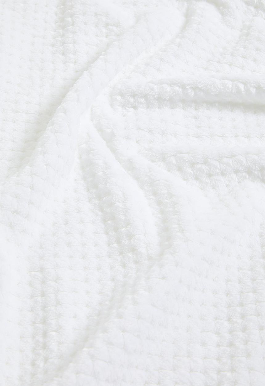 Horrockses - Avedon Waffle  Bed Blanket - White