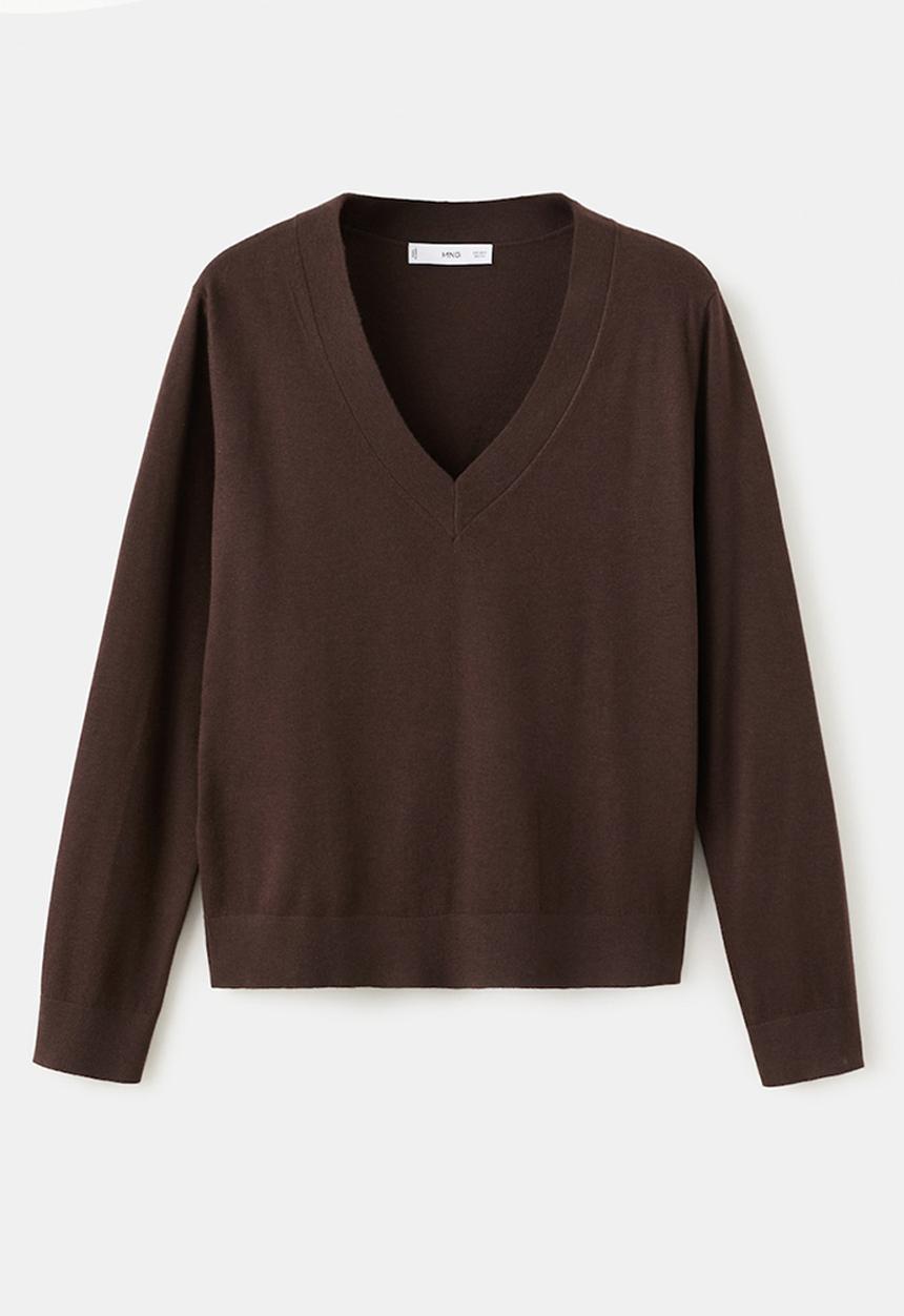 MANGO - Sweater luccav - dark brown