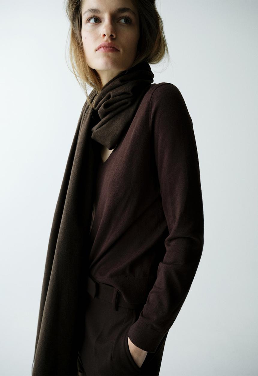 MANGO - Sweater luccav - dark brown
