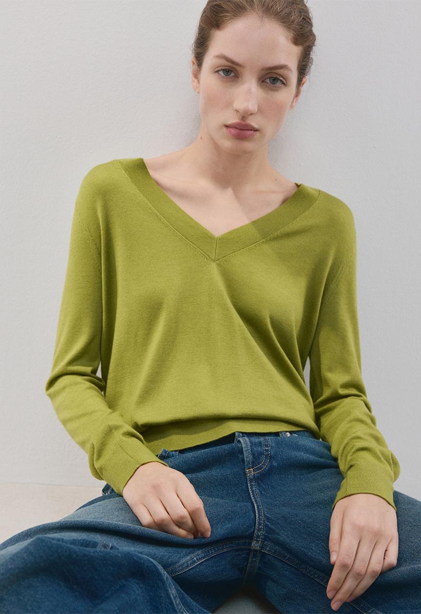 MANGO - Sweater luccav - green