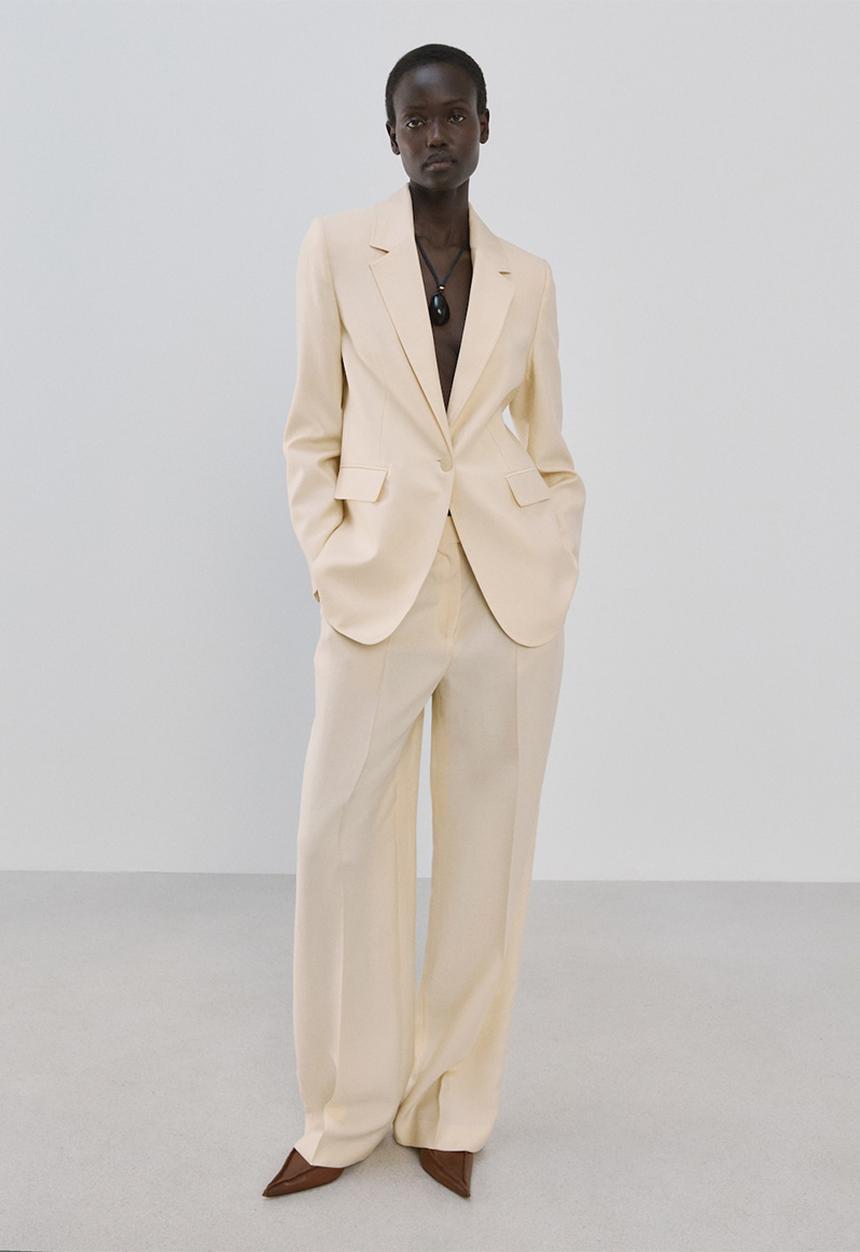 MANGO - Blazer veronica - light beige