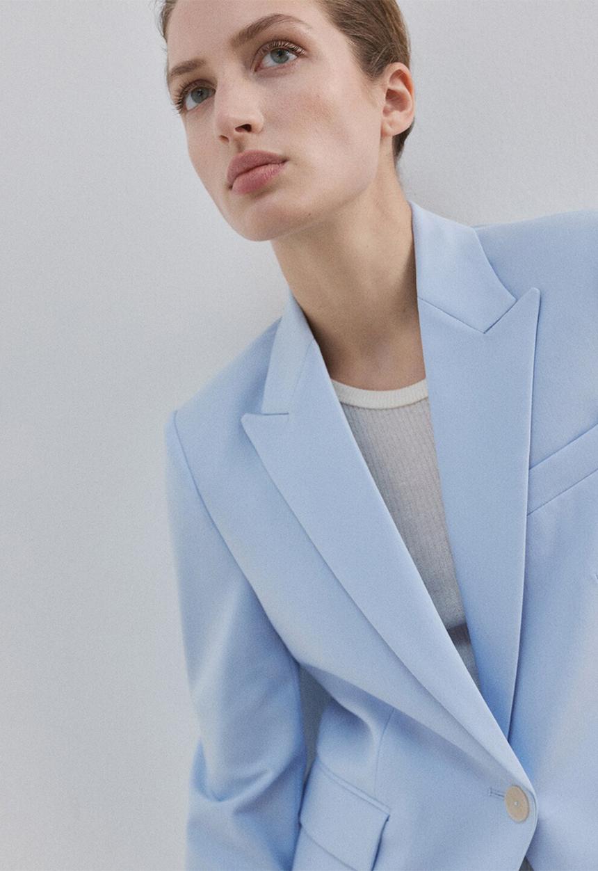 MANGO - Blazer boreal - medium blue