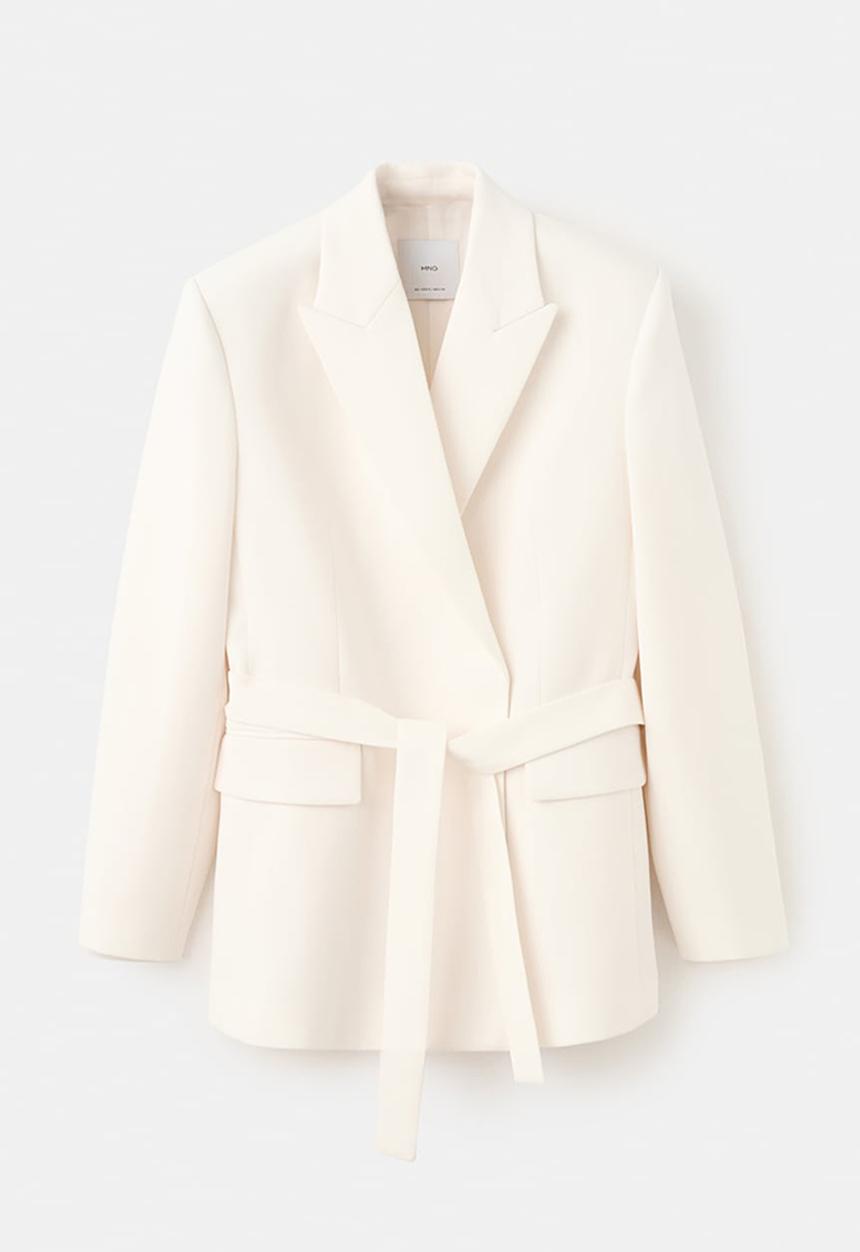 MANGO - Blazer iguana - vanilla