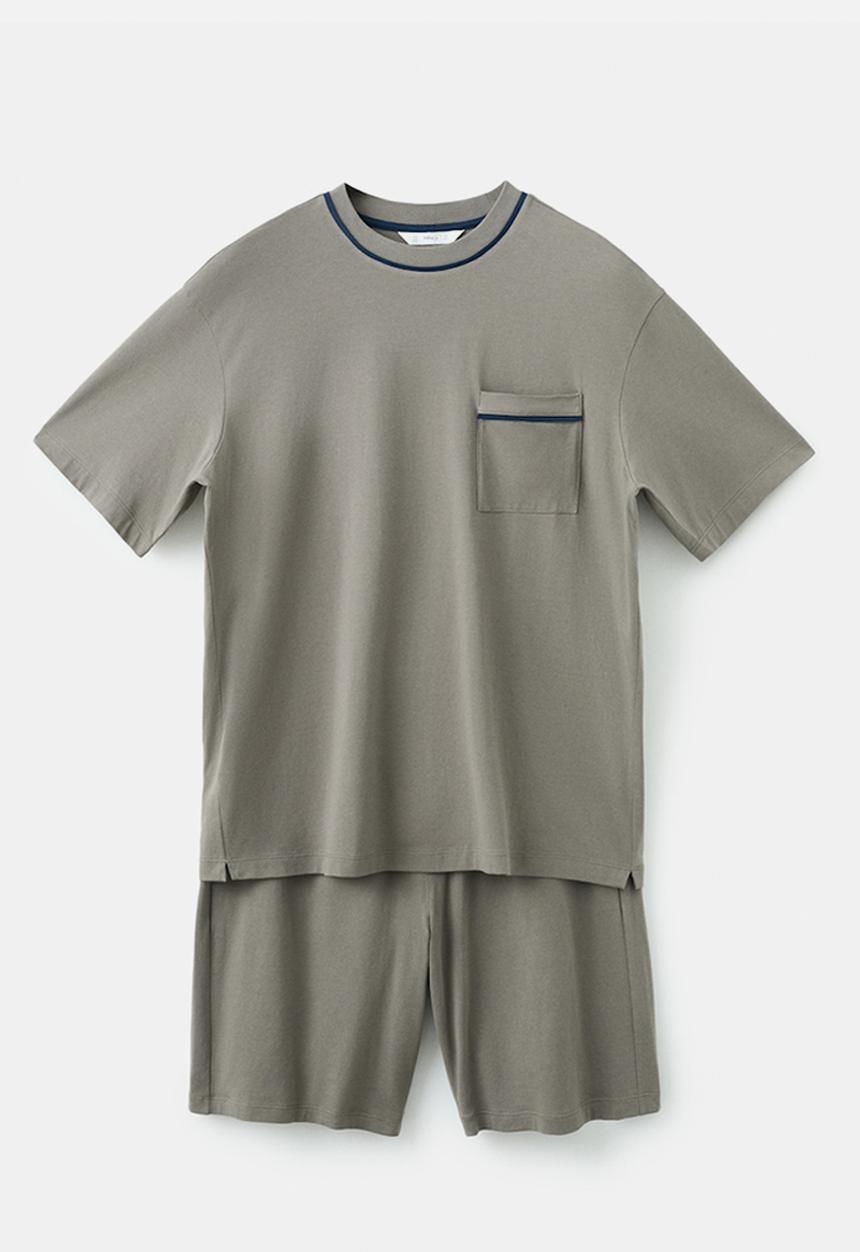 MANGO - Pijama Pack Sleep - Coffee Brown