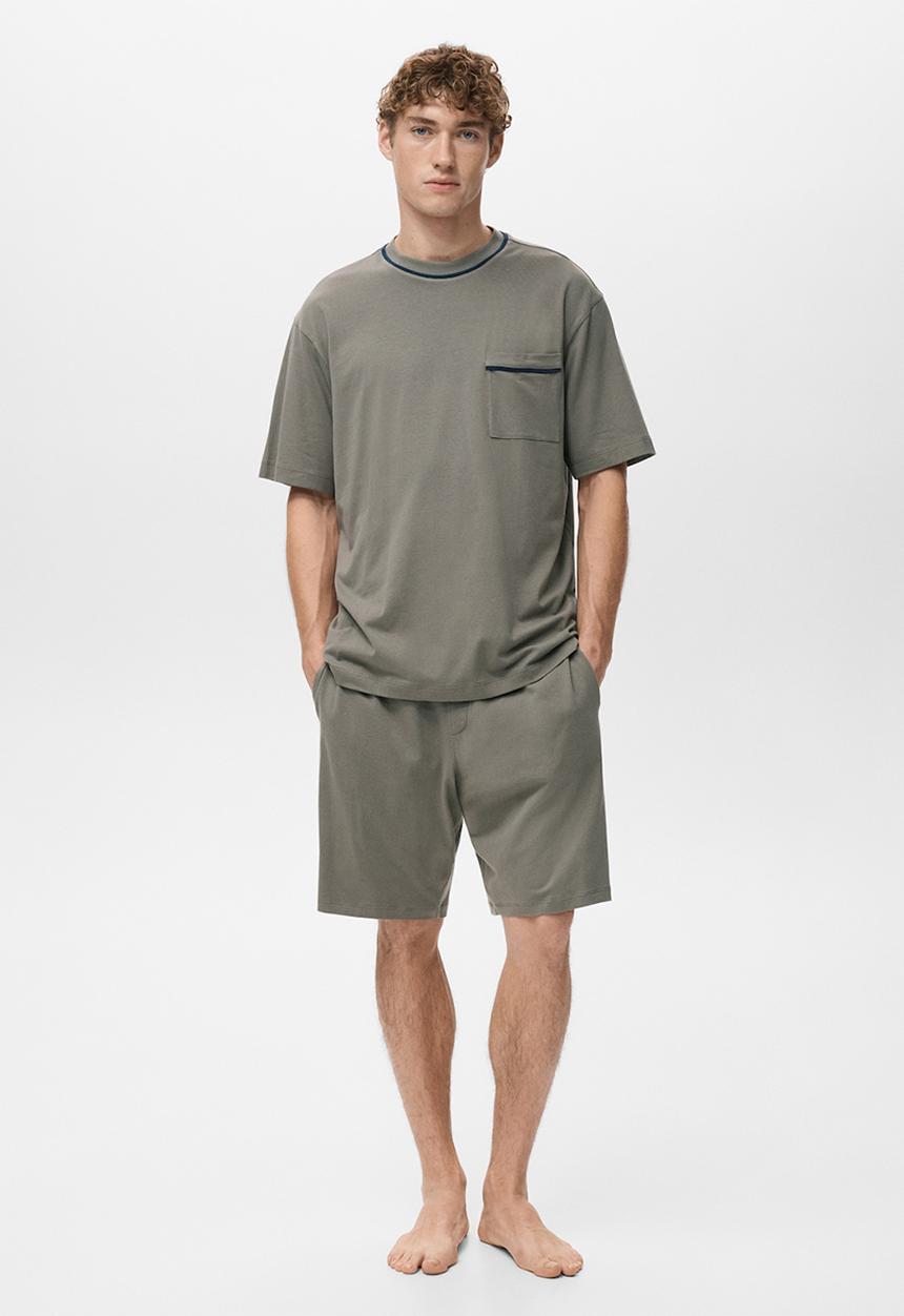 MANGO - Pijama Pack Sleep - Coffee Brown