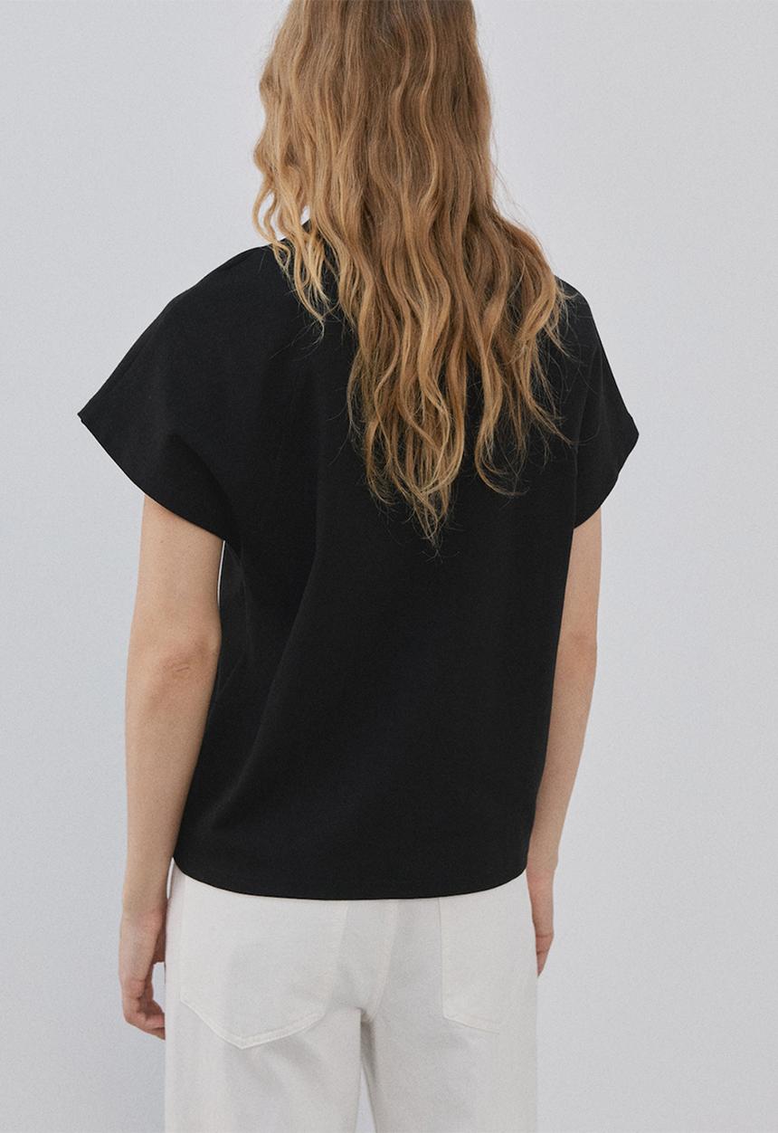 MANGO - T-shirtsevilla - black