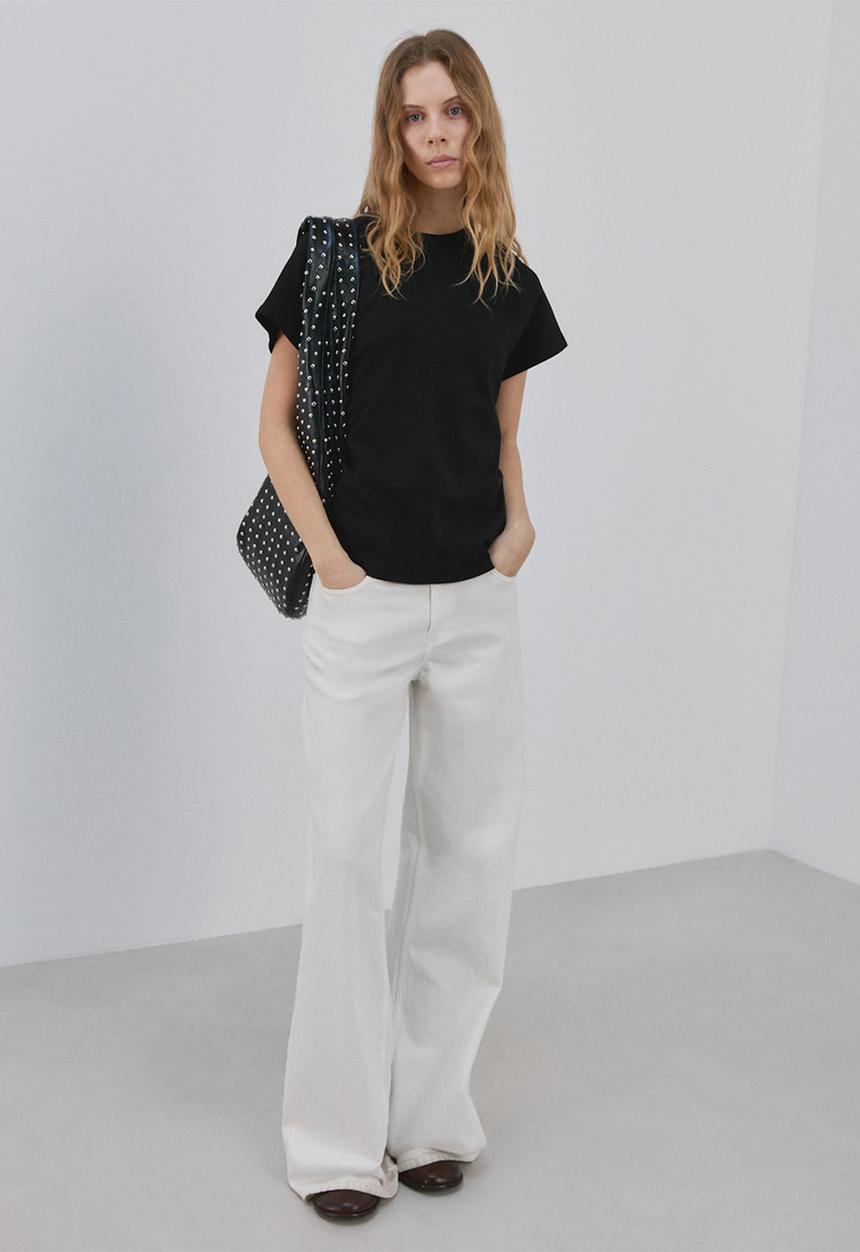 MANGO - T-shirtsevilla - black