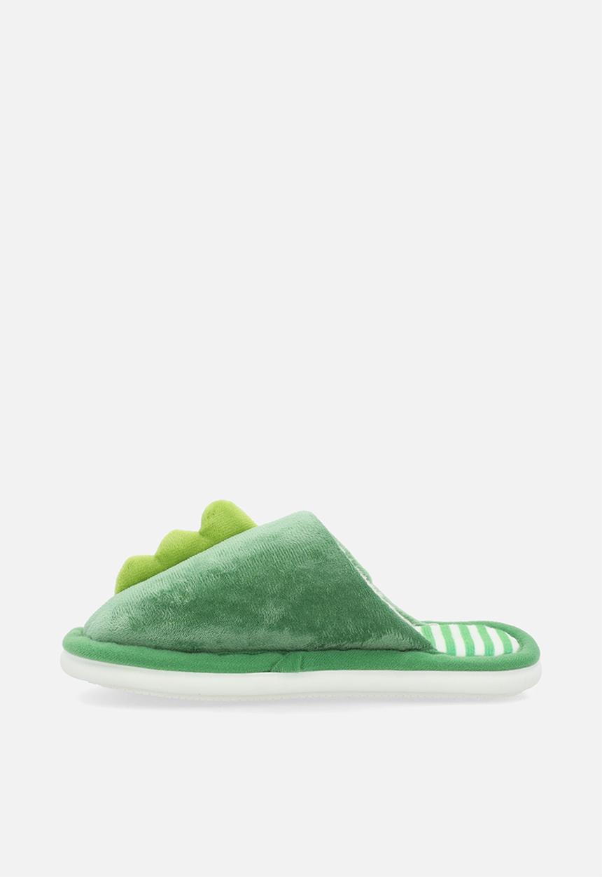 Pop Candy - 3D dino slippers - green/multi