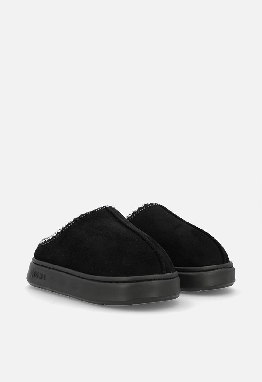 Platform slippers - black