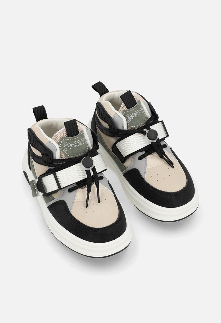 Pop Candy - Colour block high top sneakers - beige/multi