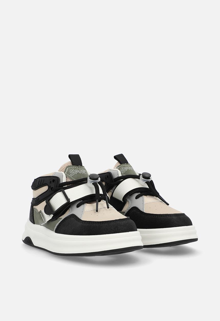 Pop Candy - Colour block high top sneakers - beige/multi