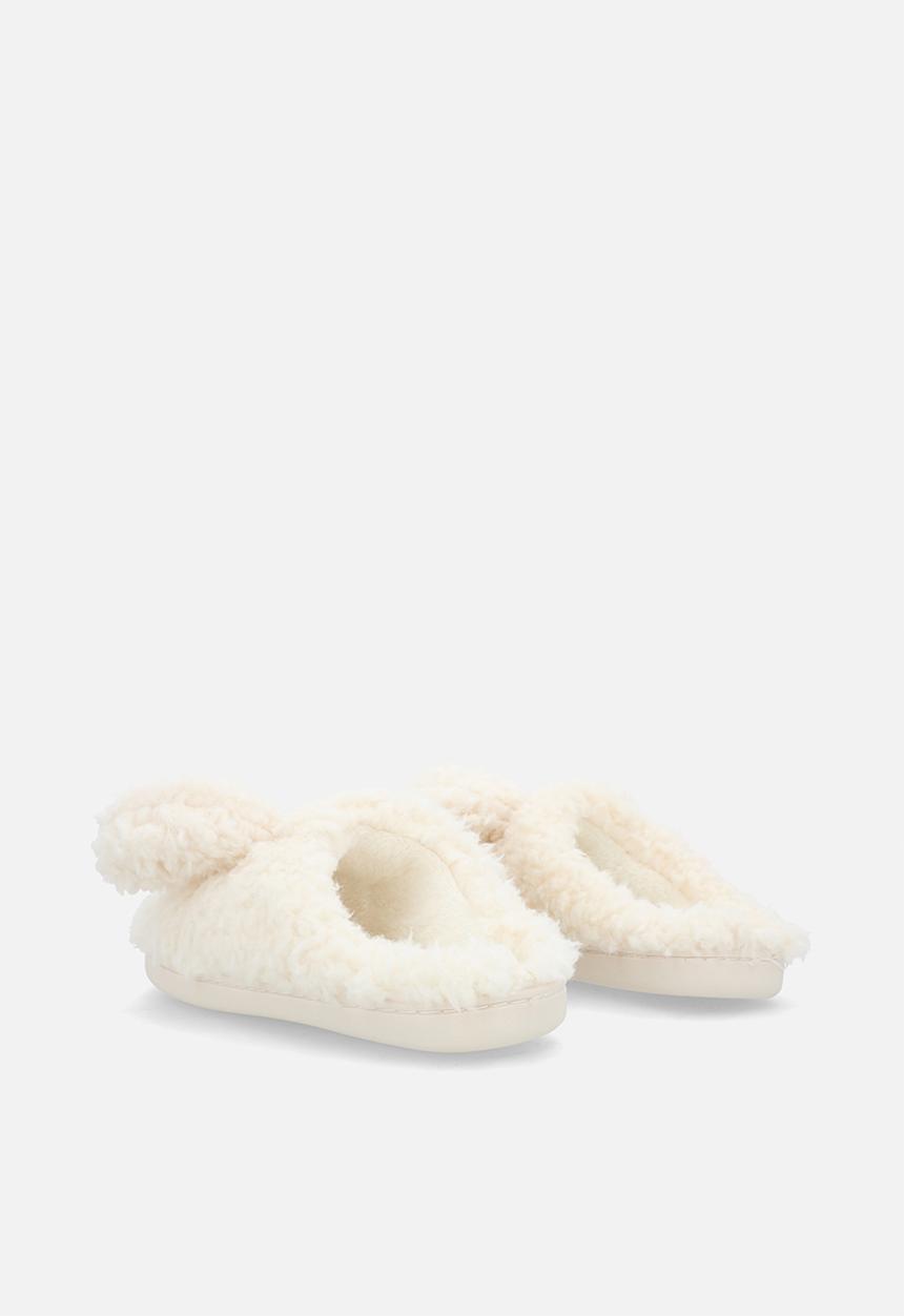 Pop Candy - Floppy ear slippers - cream