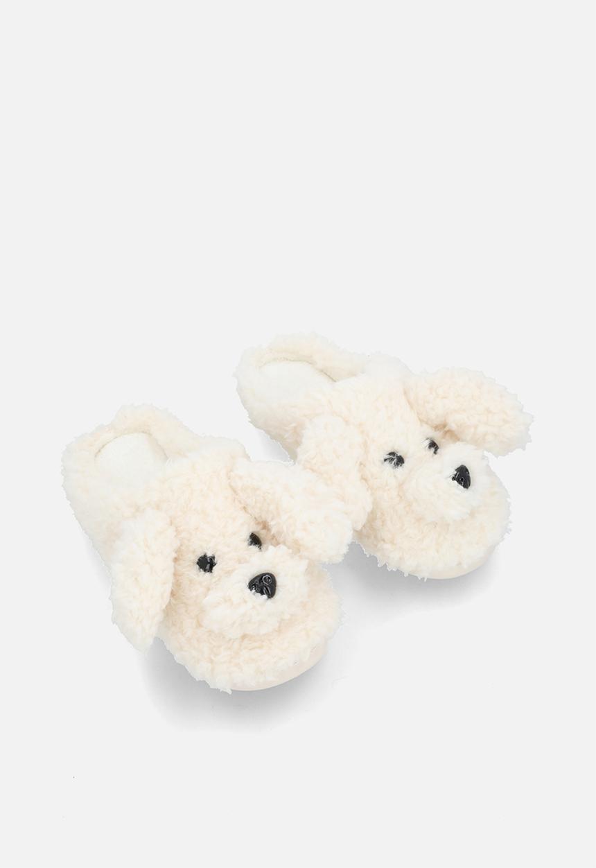 Pop Candy - Floppy ear slippers - cream