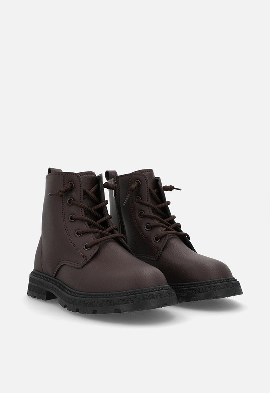 Pop Candy - Lace-up boots - dark chocolate