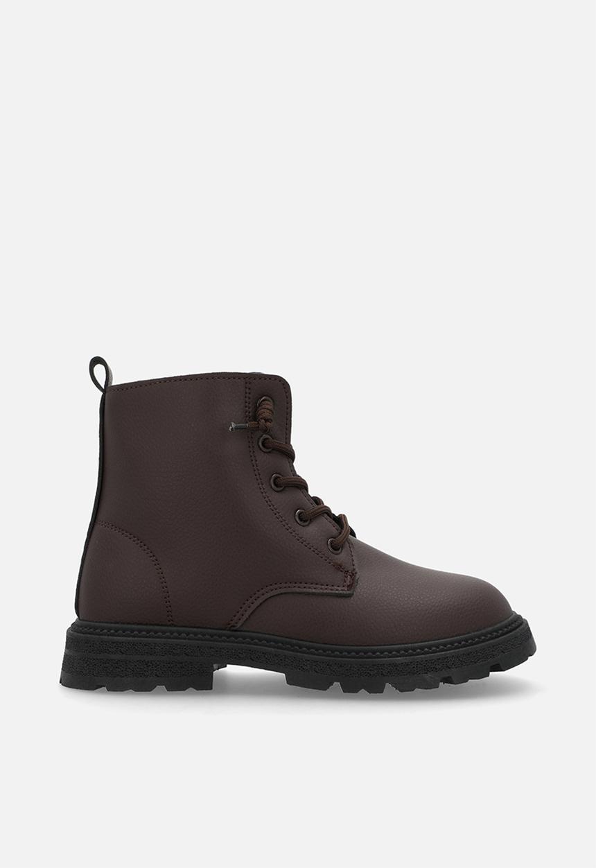 Pop Candy - Lace-up boots - dark chocolate