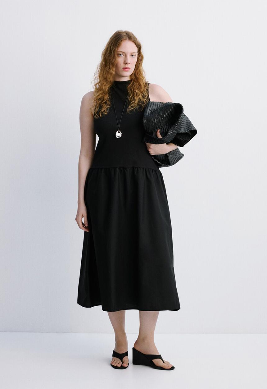 MANGO - Plus dress valvin - black