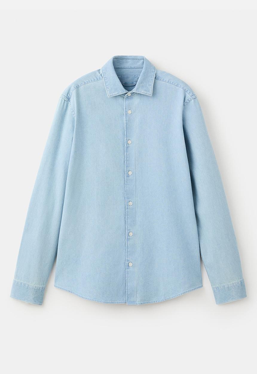 MANGO - Shirt Denim - Light Denim