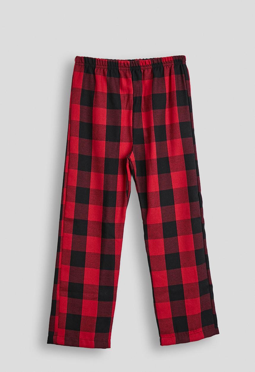 Pop Candy - Tee & flannel pants pj set - black/red