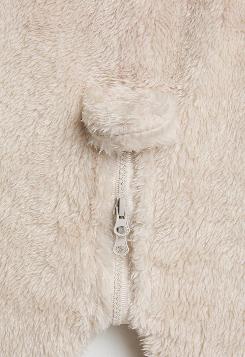 Pop Candy - Fleece bunny romper - beige