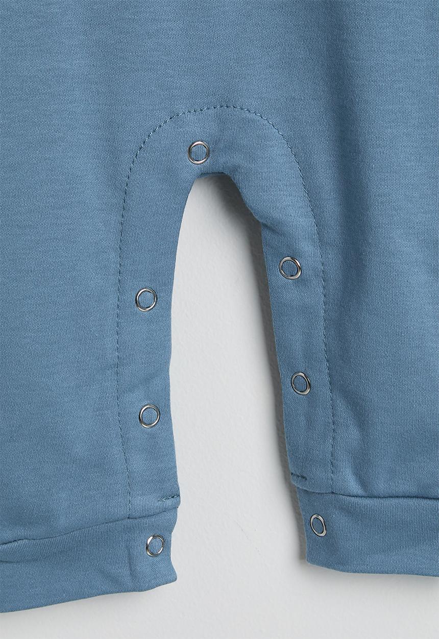 Pop Candy - Henley-style romper - blue