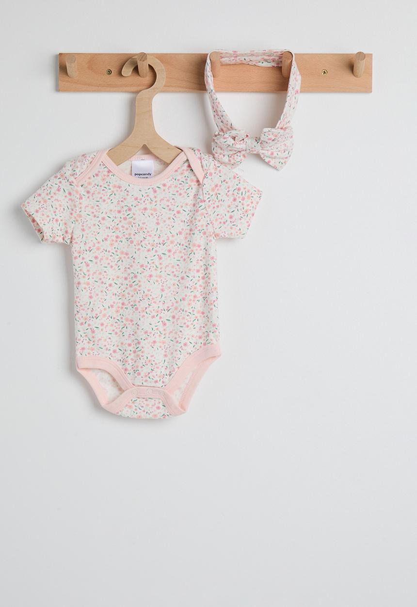 Pop Candy - Ditsy floral body vest & headband - aop/pink