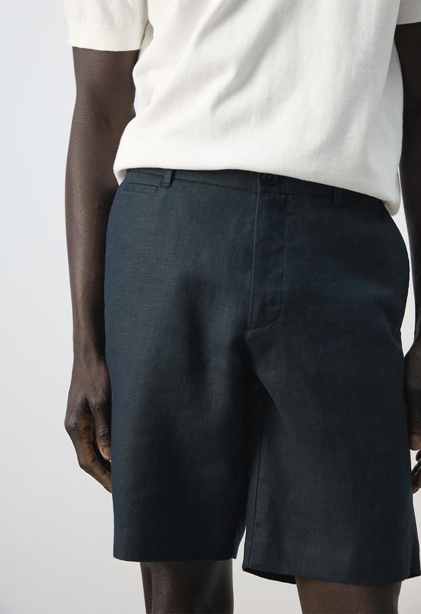 MANGO - Bermuda Shorts Carp - Navy