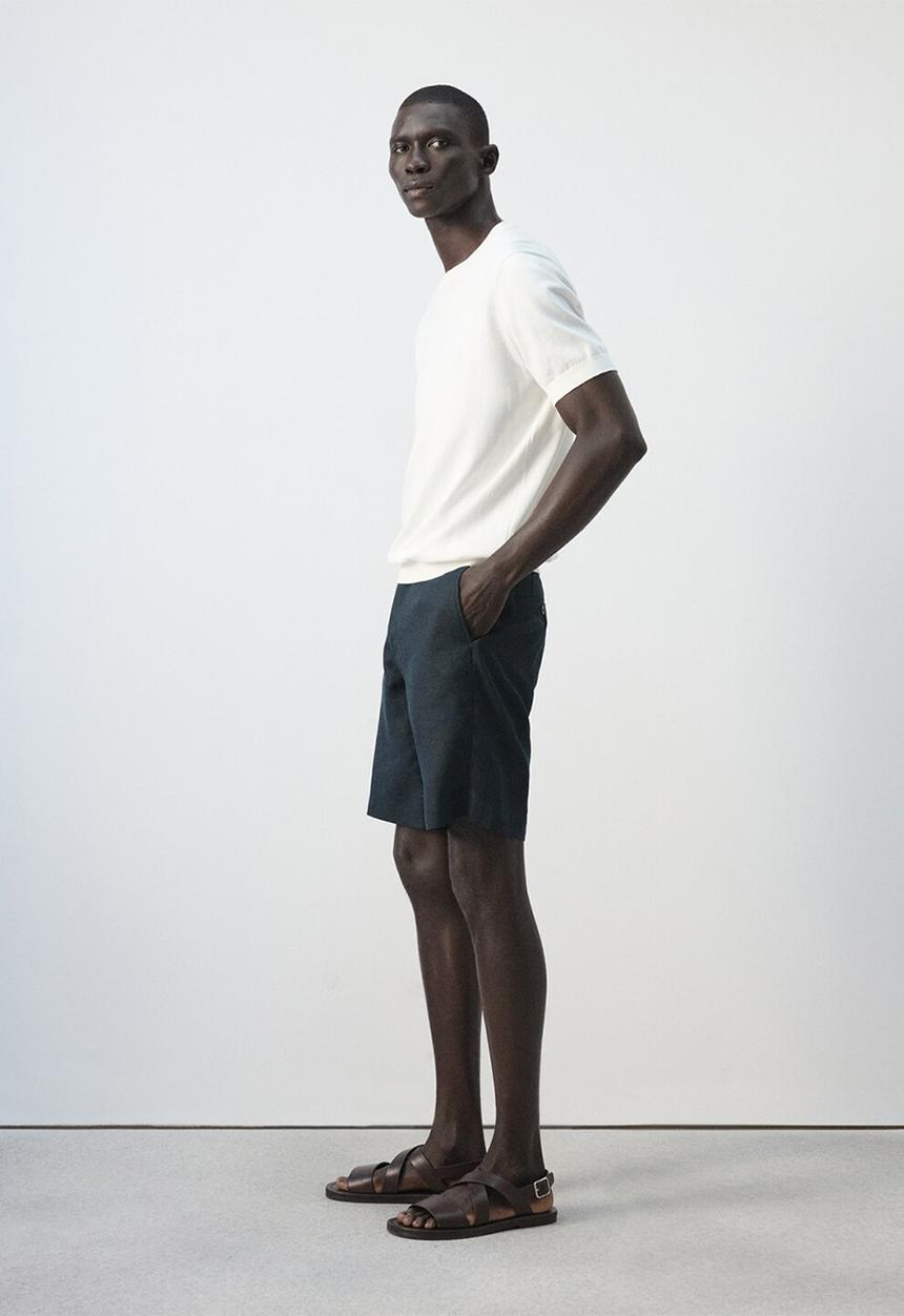 MANGO - Bermuda Shorts Carp - Navy