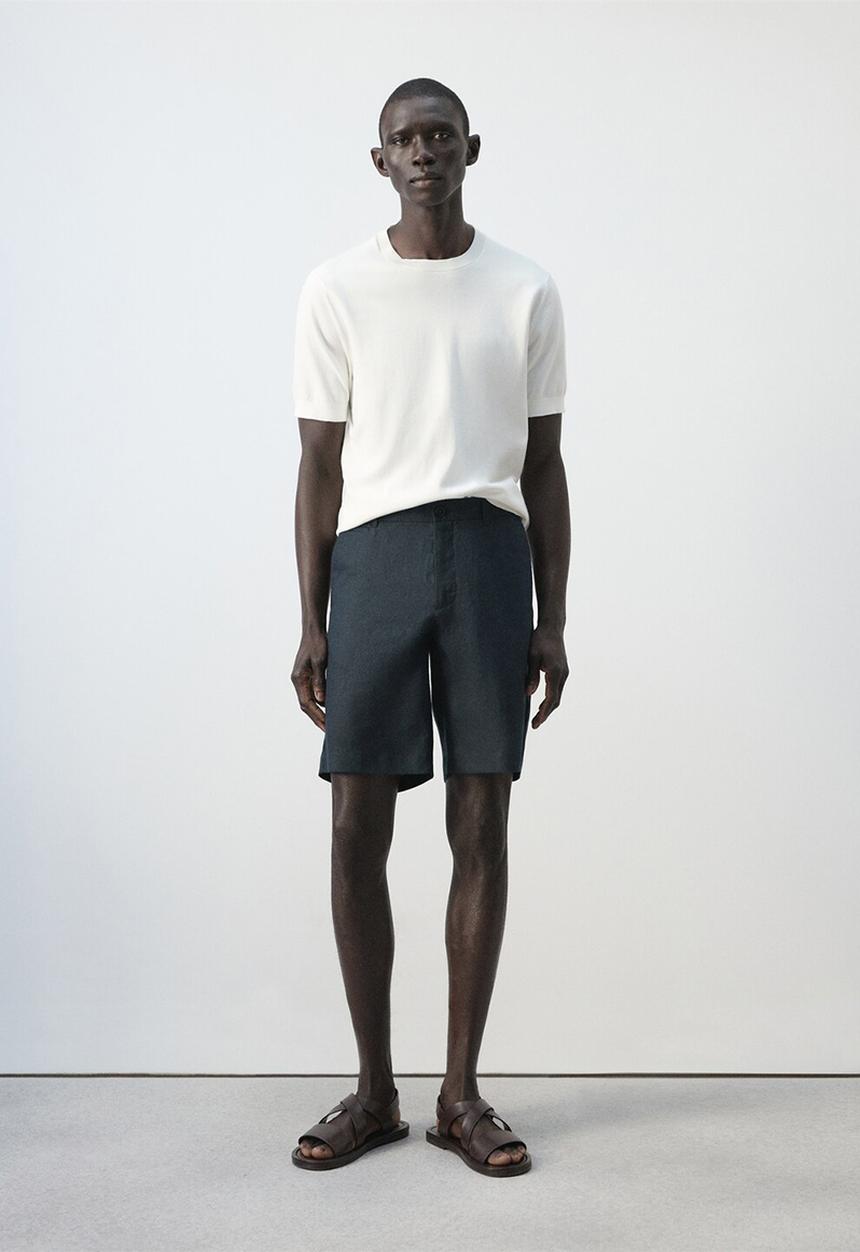 MANGO - Bermuda Shorts Carp - Navy