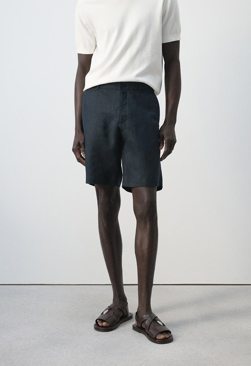 MANGO - Bermuda Shorts Carp - Navy