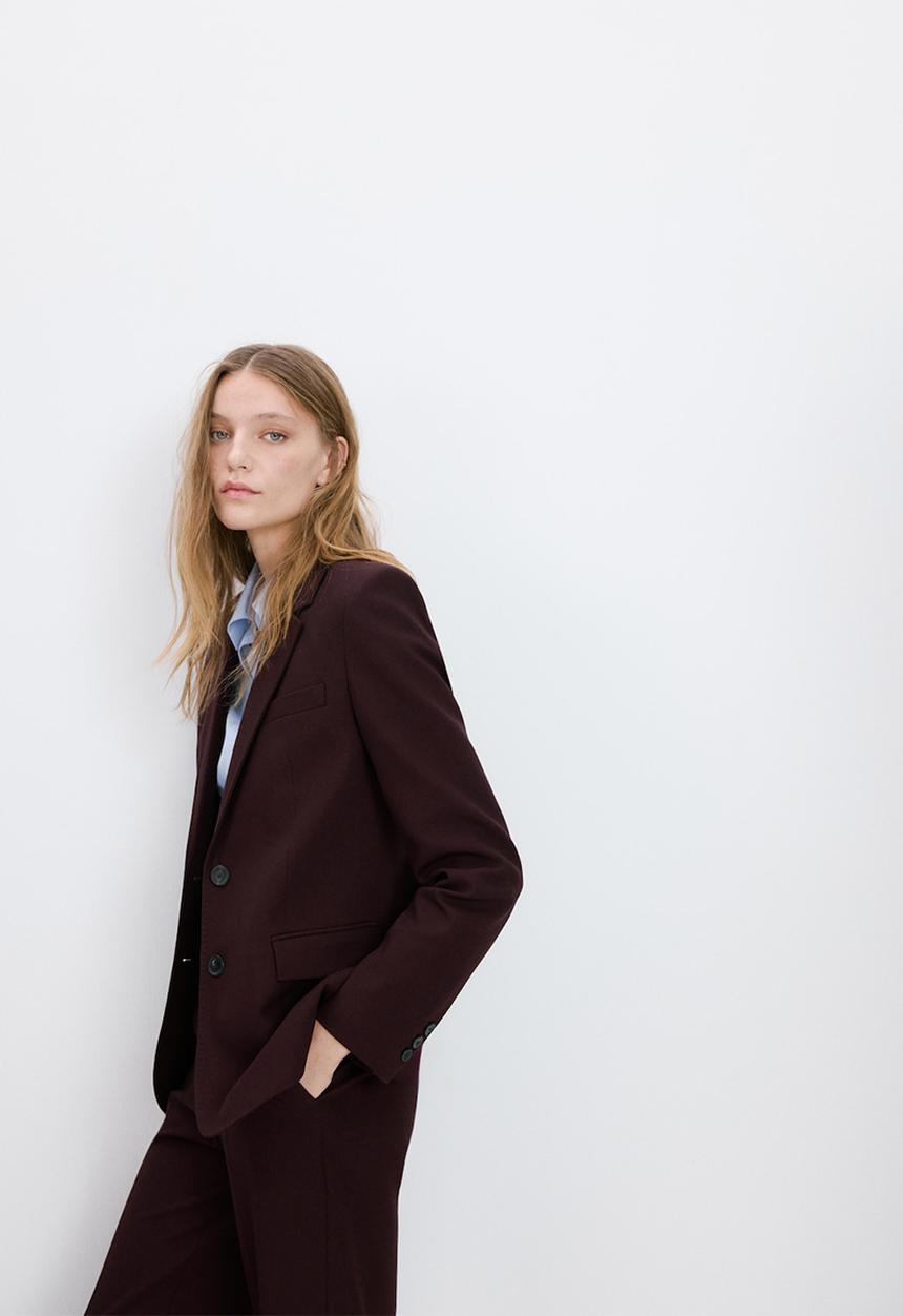 MANGO - Blazerbergen - dark red