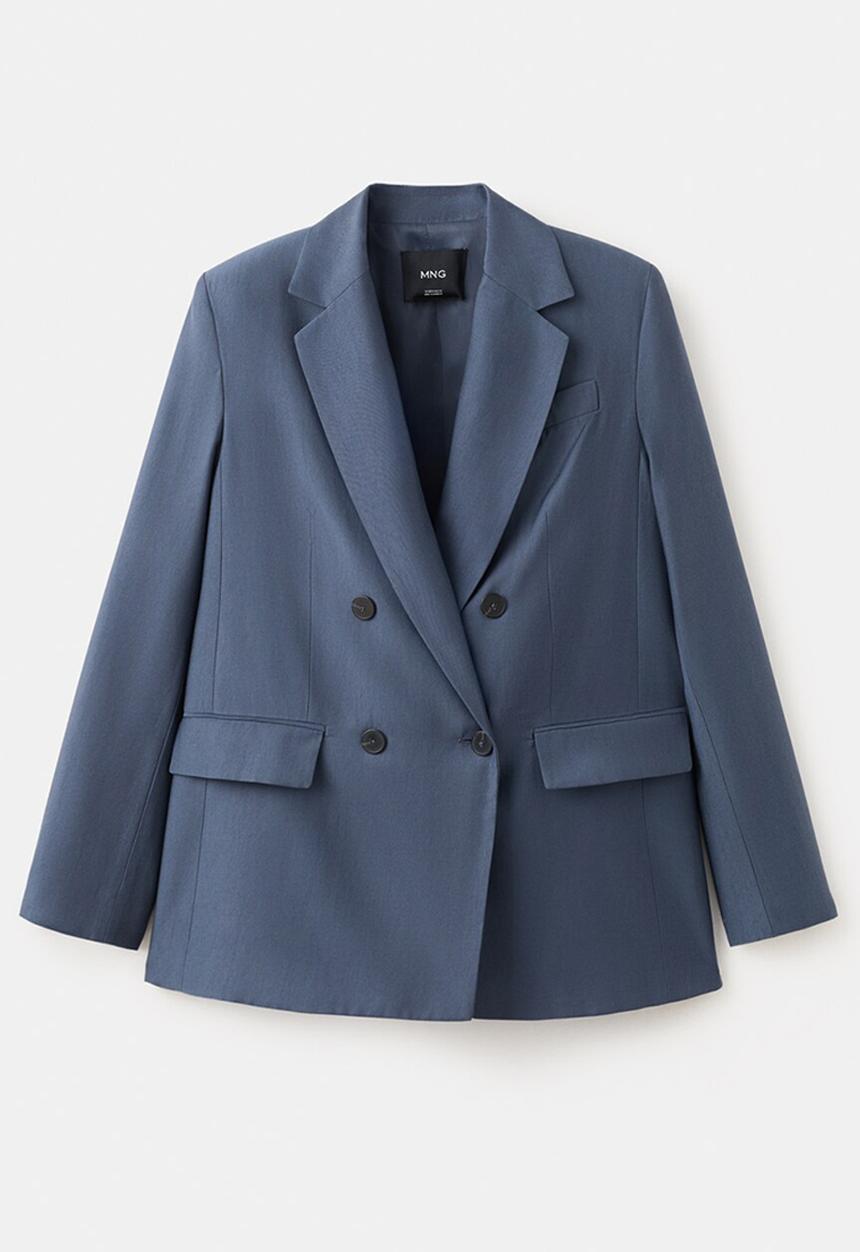 MANGO - Blazer tempo - medium blue