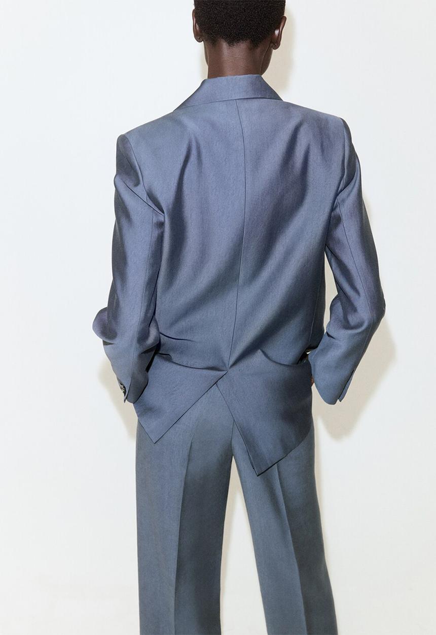 MANGO - Blazer tempo - medium blue